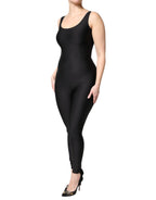 Dolce & Gabbana Black Sleeveless Bodycon Women Jumpsuit Dress