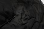Dolce & Gabbana Black Silk Tulle Long Sleeve V-neck Dress
