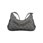 Guess Jeans Nero Poliuretano Women Shoulder Bag
