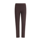 Avenue Montaigne Brown Polyamide Casual Pants