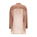 Darkpark Bordeaux Silk Blouse