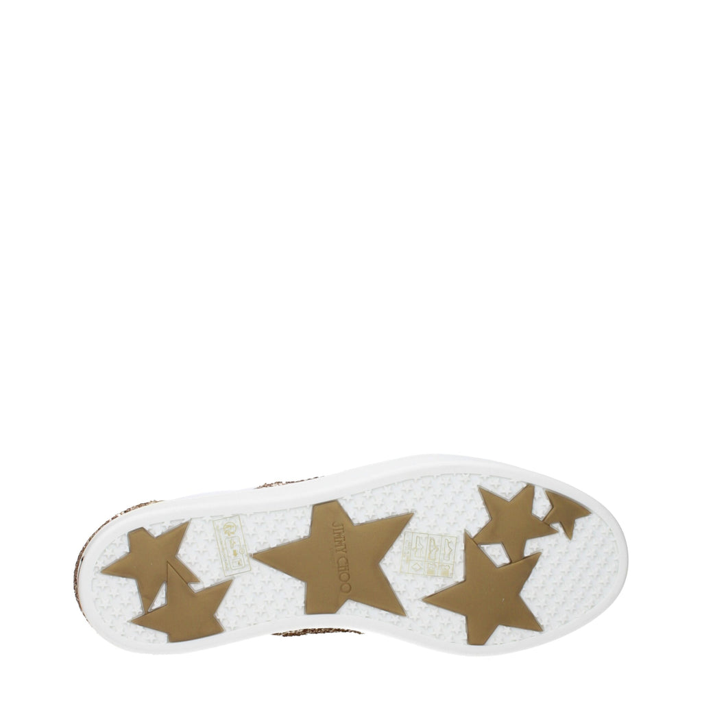 Jimmy Choo White Leather Low Top Sneakers