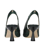 Jimmy Choo Green Leather Pumps