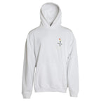 Balenciaga White Cotton Hooded Pullover OVERSIZE Sweater