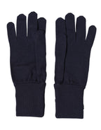Dolce & Gabbana Blue Wool Knit #DGLovesLondon Embroidered Mitten Gloves
