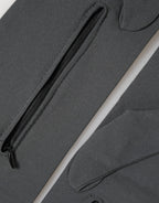 Dolce & Gabbana Dark Gray Viscose Elbow Length Mitten Men Gloves
