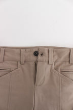Cavalli Class Beige Dress Skinny Slim Straight Chinos Pants