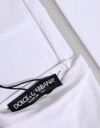 Dolce & Gabbana White Nylon Fingerless Elbow Length Women Gloves