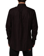 Dolce & Gabbana Brown Cotton LongSleeve MARTINI Dress  Shirt