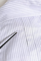 Dolce & Gabbana White Stripes Long Sleeves GOLD Dress Shirt