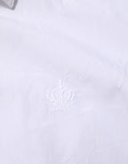 Dolce & Gabbana White Cotton Collared Men MARTINI Dress Shirt