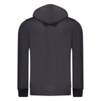Rifle Blue Cotton Men's Hooded Sweatshirt