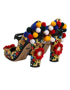 Dolce & Gabbana Black Gold Embellished MARY JANES Pumps  Shoes