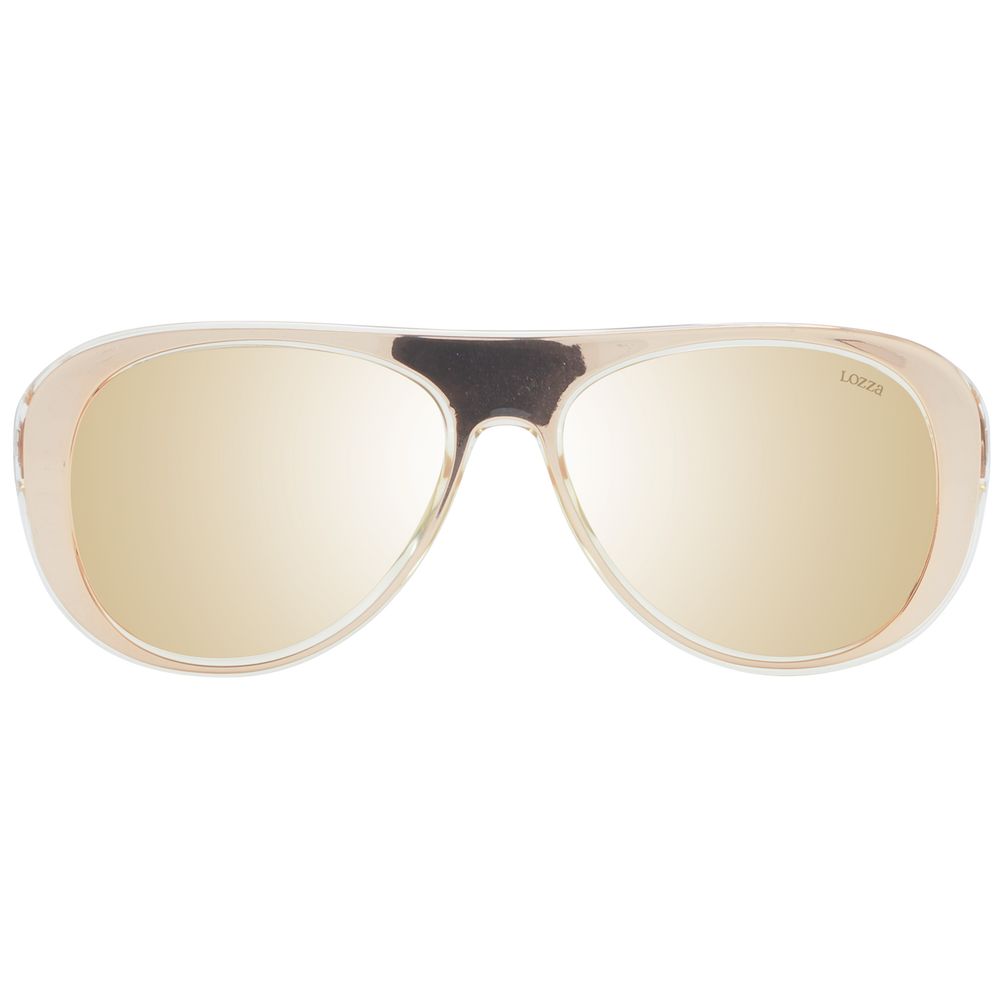 Lozza Rose Gold Acetate & Plastic Sunglasses