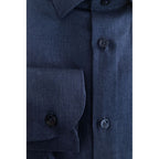 Baldinini Trend Blue Cotton Men Shirt