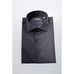 Baldinini Trend Black Cotton Men's Shirt