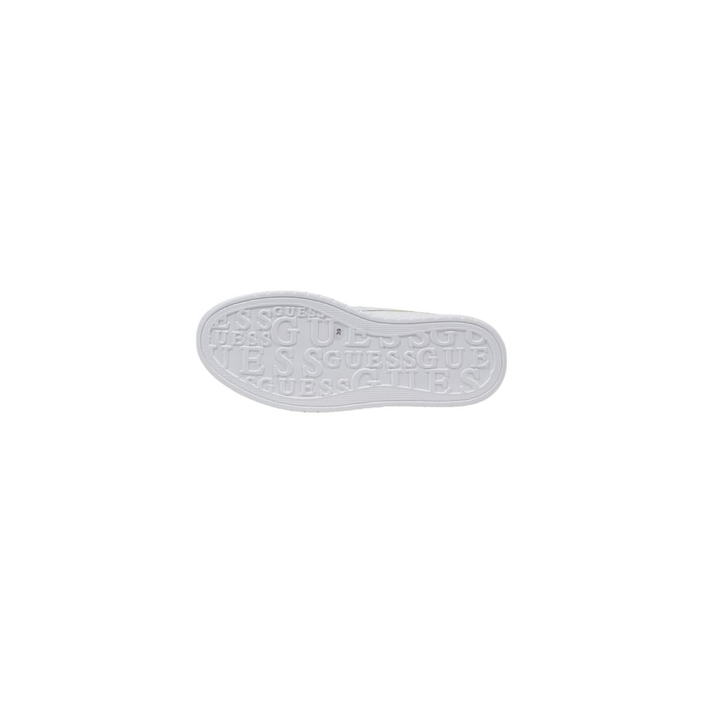 Guess White Polyethylene Platform Pumps