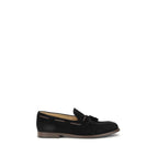 Brunello Cucinelli Black Calf Leather Bos Taurus Slip-On Loafers