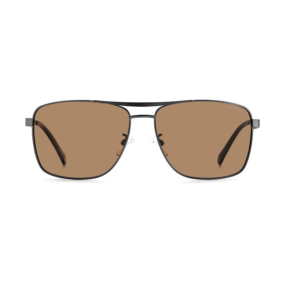 Polaroid Gray Stainless Steel Sunglasses