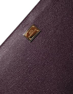 Dolce & Gabbana Dark Brown Leather Logo Plaque Cover Sleeve Tablet Case