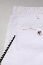 AT.P.CO White Cotton Skinny Fit Mid Waist Denim Trouser Jeans