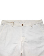Domenico Tagliente White Tapered Dress Formal Trouser Pants