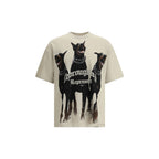 Represent Beige Cotton T-Shirt