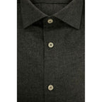 Baldinini Trend Gray Cotton Men Shirt