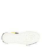 Dolce & Gabbana Multicolor Leather Graffiti Low Top Sneakers Shoes