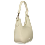 Mario Valentino Beige Polyurethane Women's Bag with Shoulder Strap