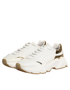 Dolce & Gabbana White Gold Daymaster Low Top Sneakers  Shoes