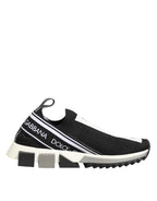 Dolce & Gabbana Black Logo Low Top Sorrento Sneakers Shoes