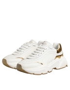 Dolce & Gabbana White Gold Daymaster Low Top Sneakers  Shoes