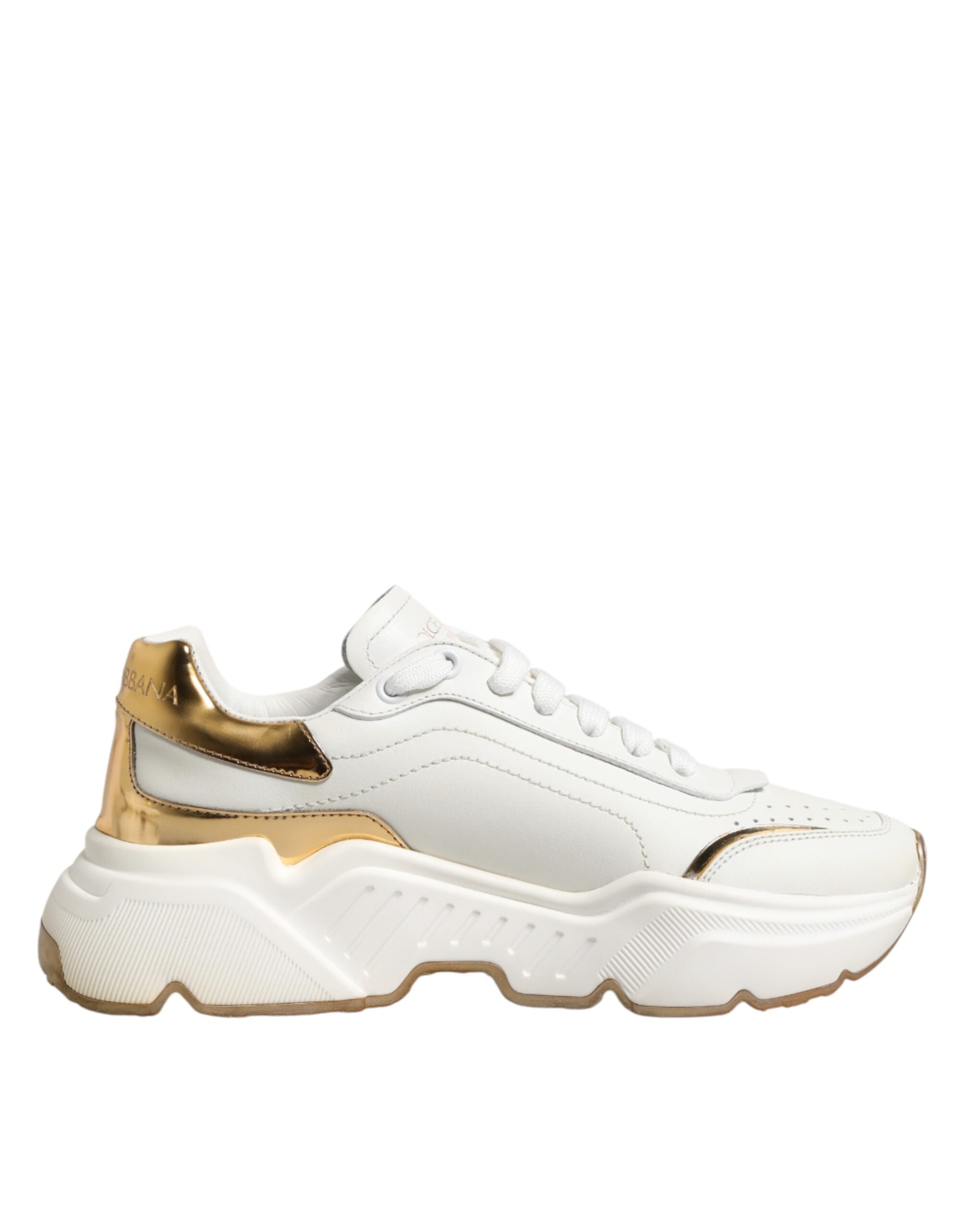 Dolce & Gabbana White Gold Daymaster Low Top Sneakers  Shoes