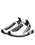 Dolce & Gabbana White Logo Low Top Sorrento Sneakers Shoes