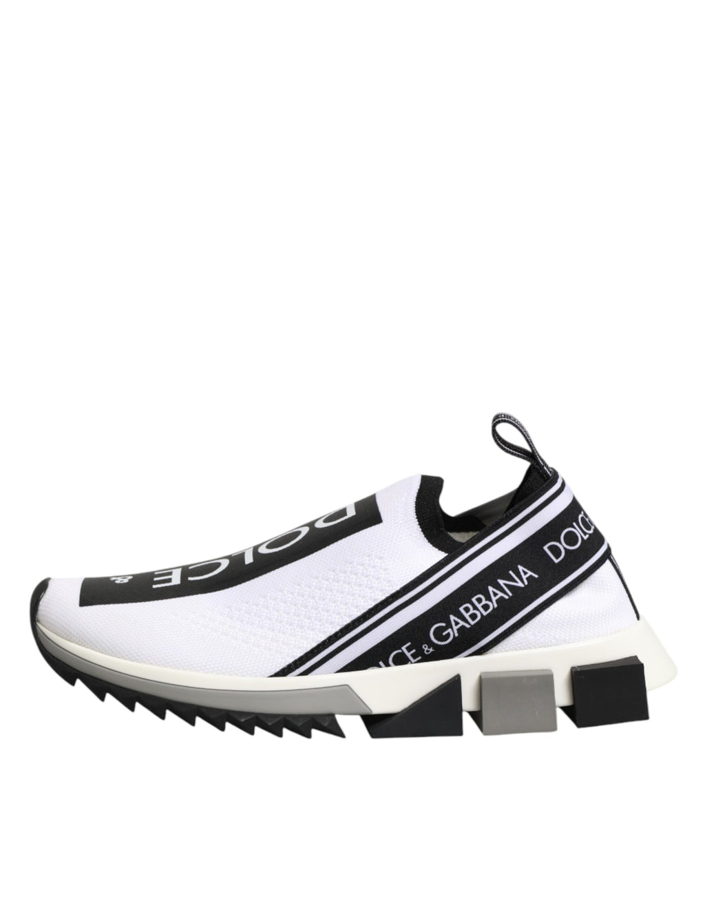 Dolce & Gabbana White Logo Low Top Sorrento Sneakers Shoes