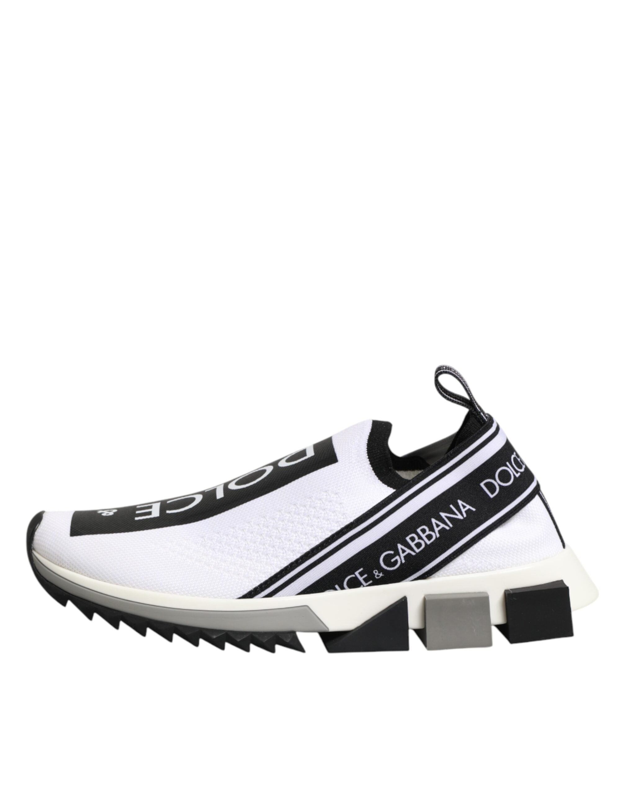 Dolce & Gabbana White Logo Low Top Sorrento Sneakers Shoes