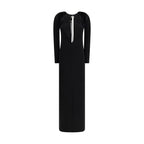 Marine Serre Black Viscose Casual Dress