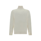 Brunello Cucinelli White Cashmere Sweater
