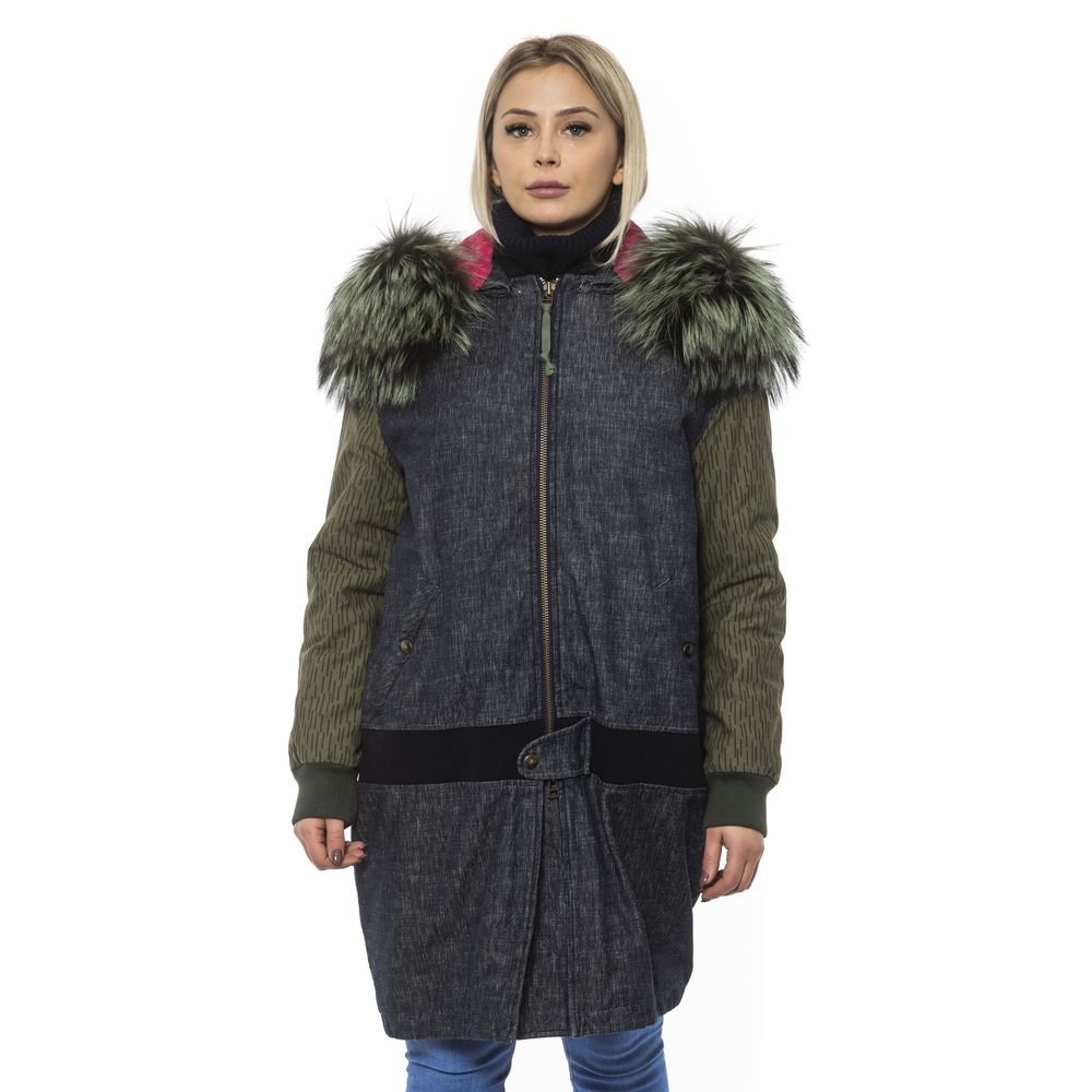 Mr&Mrs Italy Gray Leather Women Bomber Jacket