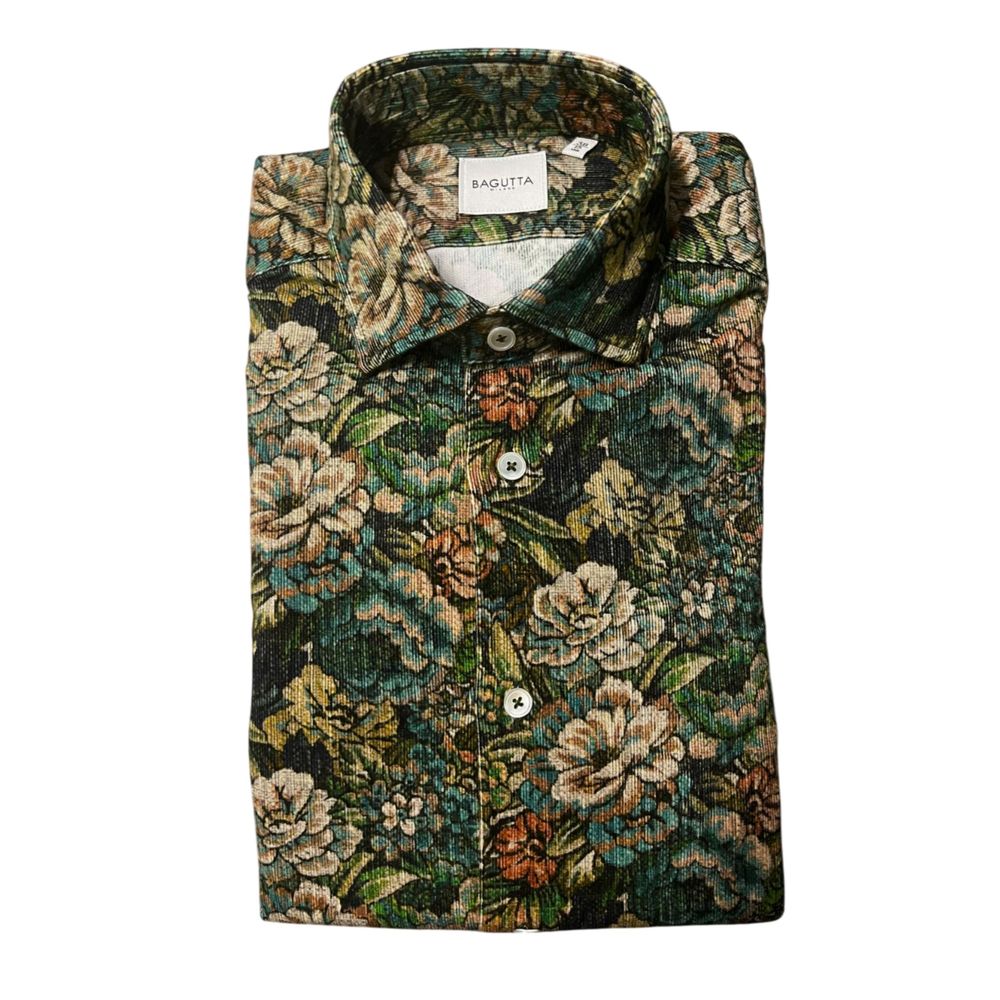 Bagutta Multicolor Cotton Men Shirt