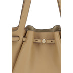 Tory Burch Beige Leather Shoulder Bag