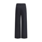 Brunello Cucinelli Gray Cotton Dress Pants