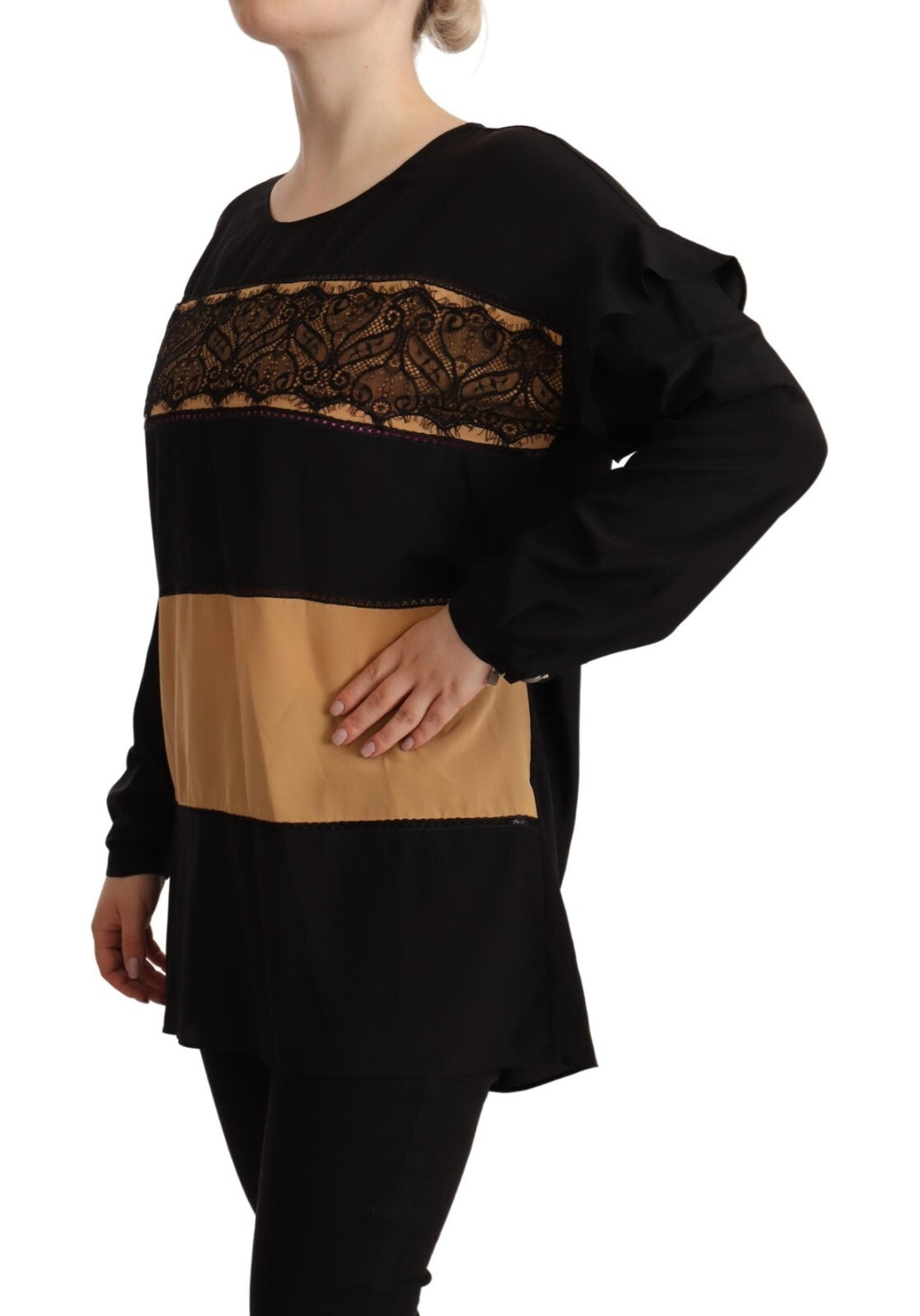 Twinset Multicolor Long Sleeves Round Neck Pullover Sweater