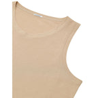 Jil Sander Beige Cotton Sleveless Jacket