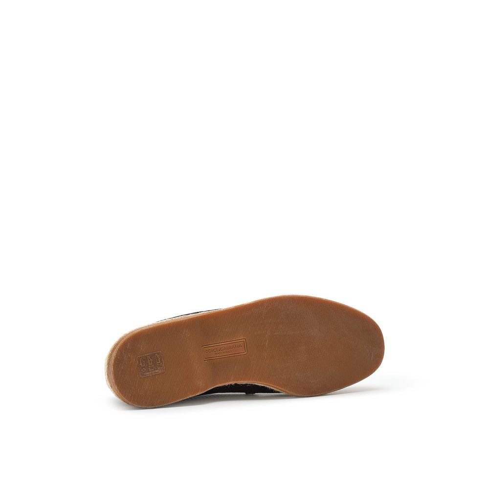 Dolce & Gabbana Brown Suede Leather Espadrilles
