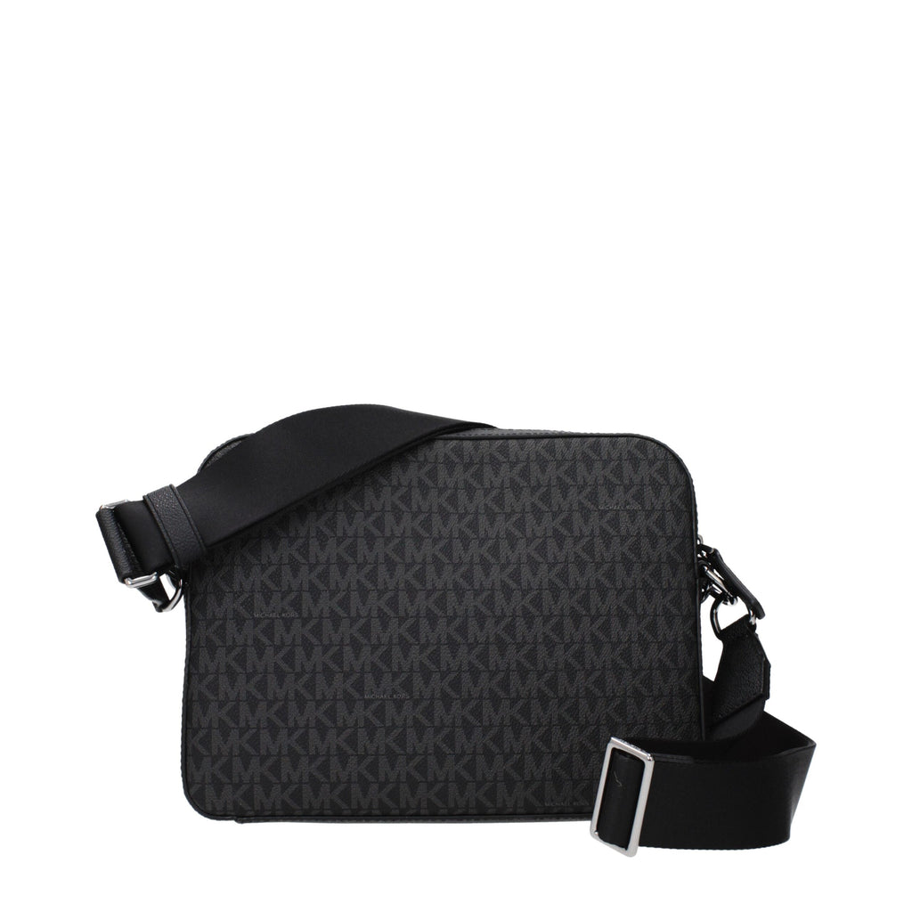 Michael Kors Black Fabric Crossbody Bag