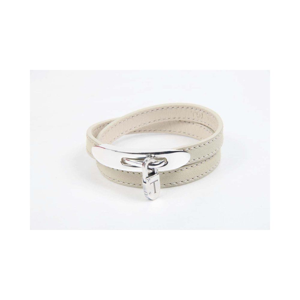 Tod's White Metal Keychain