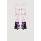 Aniye By Purple Leather High Heel Pumps