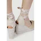 Espadrilles Multicolor Cotton High Heel Pumps